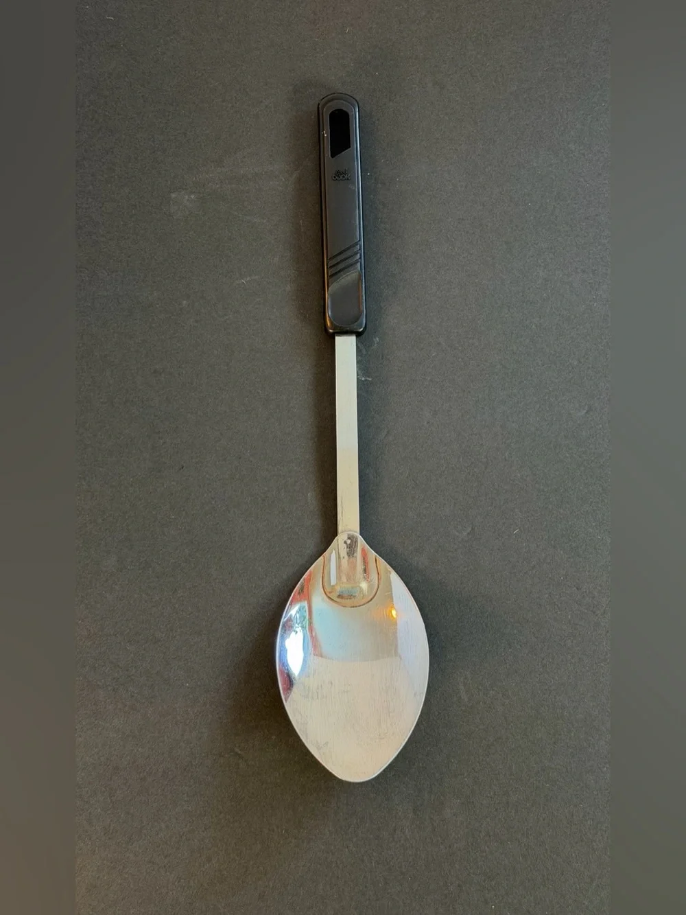 Good Cook Stainless Steel Basting Spoon With Black Handle 12”